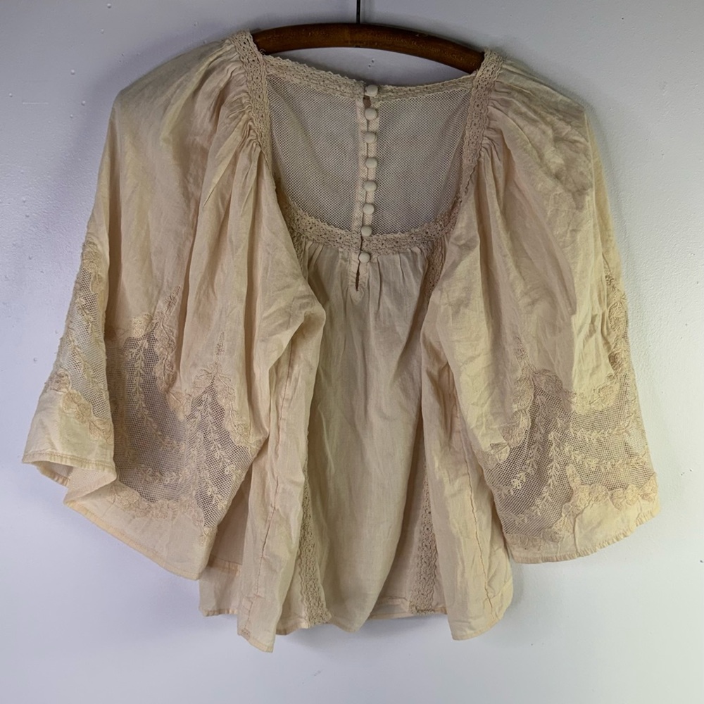 Anthropologie Valentia Peasant Blouse size 0 - Picture 4 of 8
